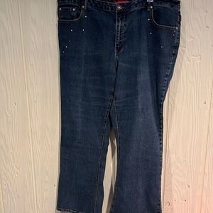 Cosmopolitan Size 20 Jeans Embellished Pockets Rhinestones